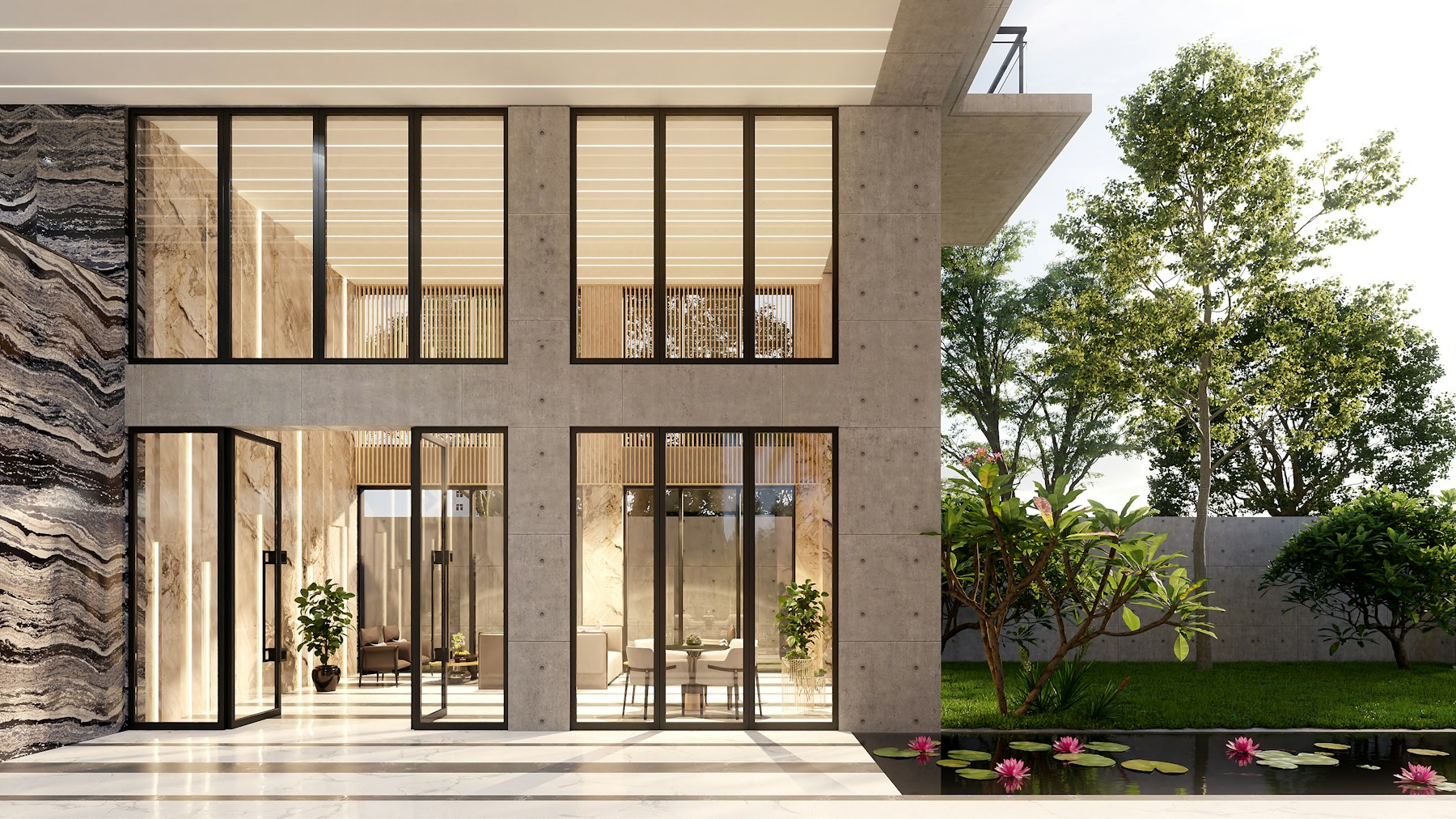 Temporary portfolio preview of a modern home exterior